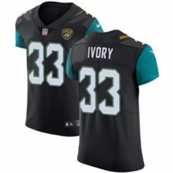 Nike Jaguars #33 Chris Ivory Black Alternate Mens Stitched NFL Vapor Untouchable Elite Jersey