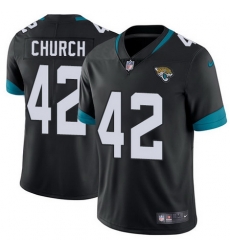 Nike Jaguars #42 Barry Church Black Alternate Mens Stitched NFL Vapor Untouchable Limited Jersey
