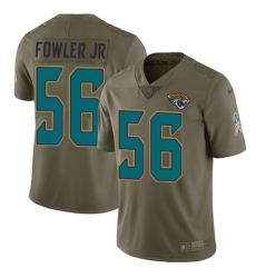 Nike Jaguars #56 Dante Fowler Jr Olive Mens Stitched NFL Limited 2017 Salute to Service Jersey