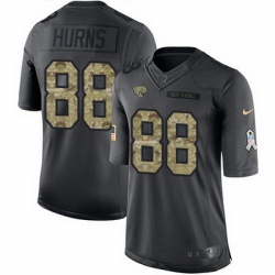 Nike Jaguars #88 Allen Hurns Black Mens Stitched NFL Limited 2016 Salute To Service Jersey