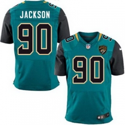 Nike Jaguars #90 Malik Jackson Teal Green Team Color Mens Stitched NFL Elite Jersey