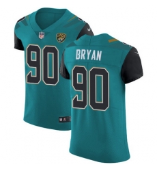 Nike Jaguars #90 Taven Bryan Teal Green Team Color Mens Stitched NFL Vapor Untouchable Elite Jersey