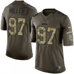 Nike Jaguars #97 Roy Miller Green Mens Stitched NFL Limited Salute to Service Jersey