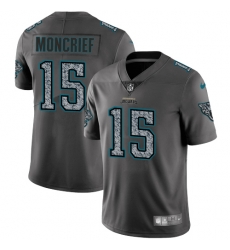 Nike Limited Men Donte Moncrief Gray Static Jersey NFL #15 Jacksonville Jaguars Vapor Untouchable