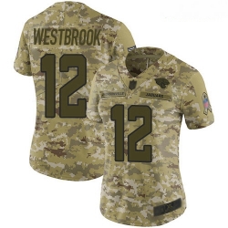 Jaguars #12 Dede Westbrook Camo Women Stitched Football Limited 2018 Salute to Service Jersey