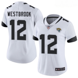 Jaguars #12 Dede Westbrook White Women Stitched Football Vapor Untouchable Limited Jersey