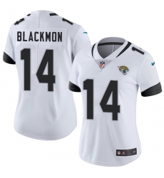 Nike Jaguars #14 Justin Blackmon White Womens Stitched NFL Vapor Untouchable Limited Jersey