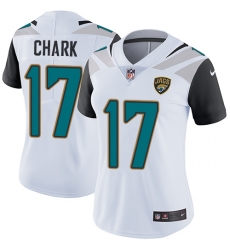 Nike Jaguars #17 DJ Chark White Womens Stitched NFL Vapor Untouchable Limited Jersey