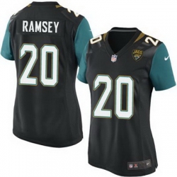 Nike Jaguars #20 Jalen Ramsey Black Alternate Womens Stitched NFL Elite Jersey