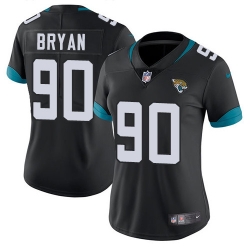 Nike Jaguars #90 Taven Bryan Black Team Color Women Stitched NFL Jersey