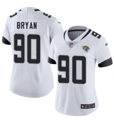 Nike Jaguars #90 Taven Bryan White Womens Stitched NFL Vapor Untouchable Limited Jersey