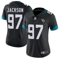 Nike Jaguars #97 Malik Jackson Black Team Color Women Stitched Jersey