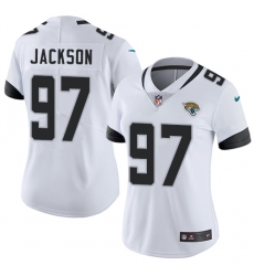 Nike Jaguars #97 Malik Jackson White Womens Stitched NFL Vapor Untouchable Limited Jersey