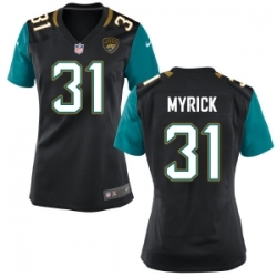 Women Jacksonville Jaguars #31 Jalen Myrick Black Jersey