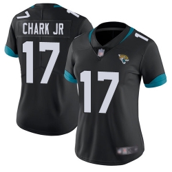 Women Jaguars 17 DJ Chark Jr Black Team Color Stitched Football Vapor Untouchable Limited Jersey