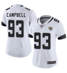 Women Nike Jacksonville Jaguars 93 Calais Campbell White Alternate Vapor Untouchable Limited Player NFL Jersey