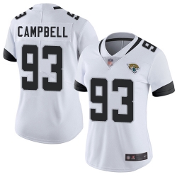 Women Nike Jacksonville Jaguars 93 Calais Campbell White Alternate Vapor Untouchable Limited Player NFL Jersey
