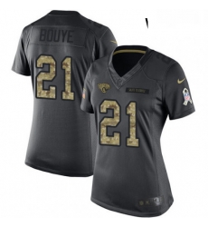 Womens Nike Jacksonville Jaguars 21 AJ Bouye Limited Black 2016 Salute to Service NFL Jersey