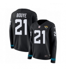 Womens Nike Jacksonville Jaguars 21 AJ Bouye Limited Black Therma Long Sleeve NFL Jersey