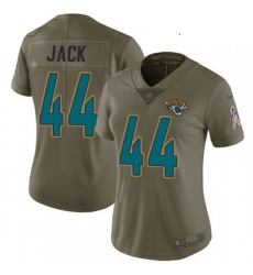Womens Nike Jacksonville Jaguars 44 Myles Jack Limited Olive 2017 Salute to Service NFL Jersey