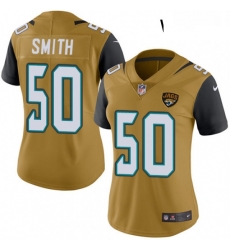Womens Nike Jacksonville Jaguars 50 Telvin Smith Limited Gold Rush Vapor Untouchable NFL Jersey