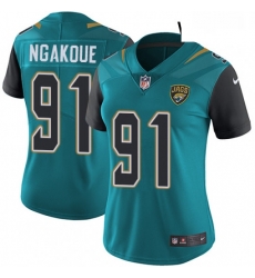 Womens Nike Jacksonville Jaguars 91 Yannick Ngakoue Elite Teal Green Team Color NFL Jersey