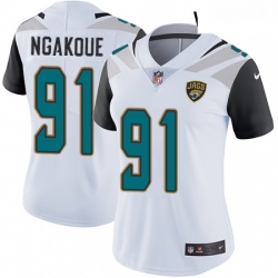 Womens Nike Jacksonville Jaguars 91 Yannick Ngakoue Elite White NFL Jersey