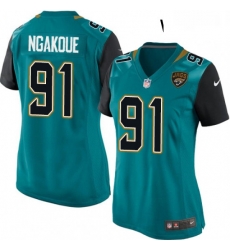 Womens Nike Jacksonville Jaguars 91 Yannick Ngakoue Game Teal Green Team Color NFL Jersey