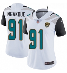 Womens Nike Jacksonville Jaguars 91 Yannick Ngakoue White Vapor Untouchable Limited Player NFL Jersey