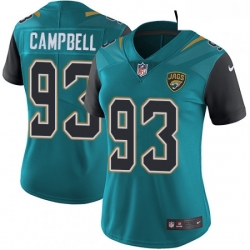 Womens Nike Jacksonville Jaguars 93 Calais Campbell Elite Teal Green Team Color NFL Jersey