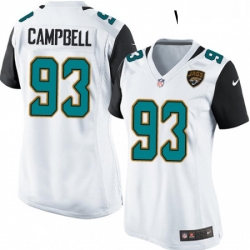 Womens Nike Jacksonville Jaguars 93 Calais Campbell Game White NFL Jersey