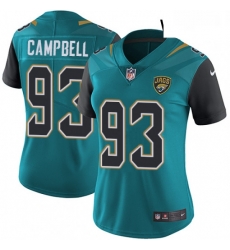 Womens Nike Jacksonville Jaguars 93 Calais Campbell Teal Green Team Color Vapor Untouchable Limited Player NFL Jersey