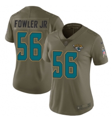 Womens Nike Jaguars #56 Dante Fowler Jr Olive  Stitched NFL Limited 2017 Salute to Service Jersey