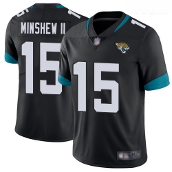 Jaguars #15 Gardner Minshew II Black Team Color Youth Stitched Football Vapor Untouchable Limited Jersey