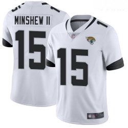 Jaguars #15 Gardner Minshew II White Youth Stitched Football Vapor Untouchable Limited Jersey