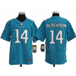 Nike Jaguars #14 Justin Blackmon Teal Green Team Color Youth Stitched NFL Elite Jersey