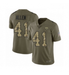Youth Jacksonville Jaguars 41 Josh Allen Limited Olive Camo 2017 Salute to Service Football Jersey