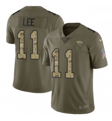 Youth Nike Jacksonville Jaguars 11 Marqise Lee Limited OliveCamo 2017 Salute to Service NFL Jersey