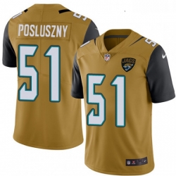 Youth Nike Jacksonville Jaguars 51 Paul Posluszny Limited Gold Rush Vapor Untouchable NFL Jersey