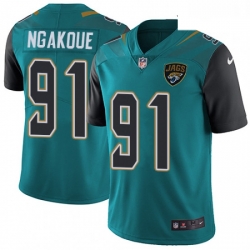 Youth Nike Jacksonville Jaguars 91 Yannick Ngakoue Teal Green Team Color Vapor Untouchable Limited Player NFL Jersey