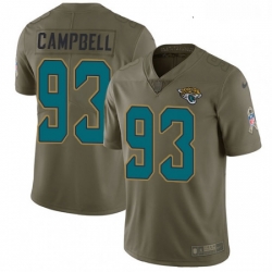 Youth Nike Jacksonville Jaguars 93 Calais Campbell Limited Olive 2017 Salute to Service NFL Jersey