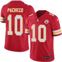 Men Kansas City Chiefs 10 Isiah Pacheco Red Vapor Untouchable Limited Stitched Football Jersey
