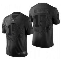 Men Kansas City Chiefs 15 Patrick Mahomes All Black Nike Limited NFL Jersey