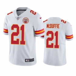 Men Kansas City Chiefs 21 Trent McDuffie White Vapor Untouchable Limited Stitched Football Jersey