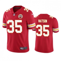 Men Kansas City Chiefs 35 Jaylen Watson Red Vapor Untouchable Limited Stitched Football Jersey