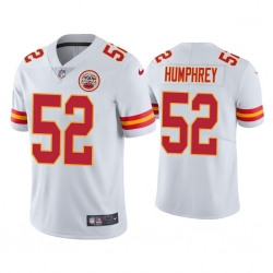 Men Kansas City Chiefs 52 Creed Humphrey Vapor Limited White Jersey