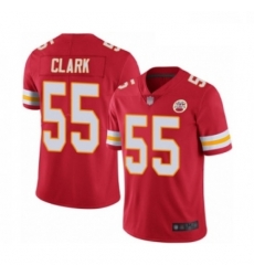Men Kansas City Chiefs 55 Frank Clark Red Team Color Vapor Untouchable Limited Player Football Jersey