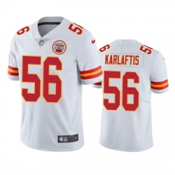 Men Kansas City Chiefs 56 George Karlaftis White Vapor Untouchable Limited Stitched Football Jersey