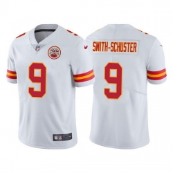 Men Kansas City Chiefs 9 JuJu Smith Schuster Vapor Untouchable White Limited Stitched Football Jersey