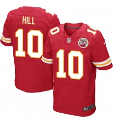 Men Nike Kansas City Chiefs 10 Tyreek Hill Red Team Color Vapor Untouchable Elite Player NFL Jersey